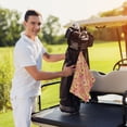 thumbnail image 6 of Lsque Yellow Flowers Premium Golf Towel - Ultra Absorbent and Quick Drying Microfiber Towel with Carabiner - Gift for Men -24" X 16", 6 of 8