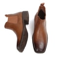 thumbnail image 4 of Dazzher Mens Square Toe Chelsea Boots Slip On Ankle Boots Comfortable Easy On Off Casual Business Shoes, 4 of 7