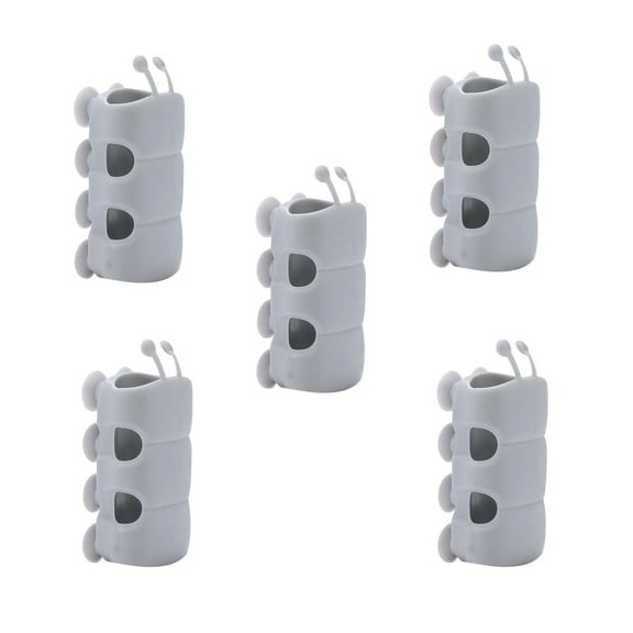 5 Pcs Silicone Shower Head Holder, Relocatable Shower Head Suction Cup Holder Cute Suction Wall Mounted Bracket Shower Head Bracket Shower Accessories
