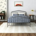Novogratz Bushwick Metal Bed, Full, Gunmetal Gray