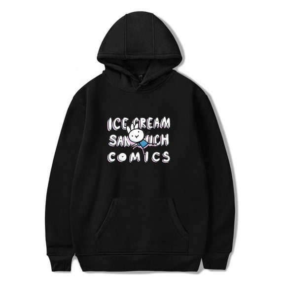 Ice Cream Sandwich Merch Hoodie Comic Cute Logo Hoodies Long Sleeve Pullover Men Women