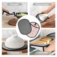 thumbnail image 7 of Pofeuu Pig Print Silicone Pot Mat Mitten With Hanging Loop Heat Resistant Oven Mitts Non-Slip Bbq Baking Smoking Potholders, 7 of 7