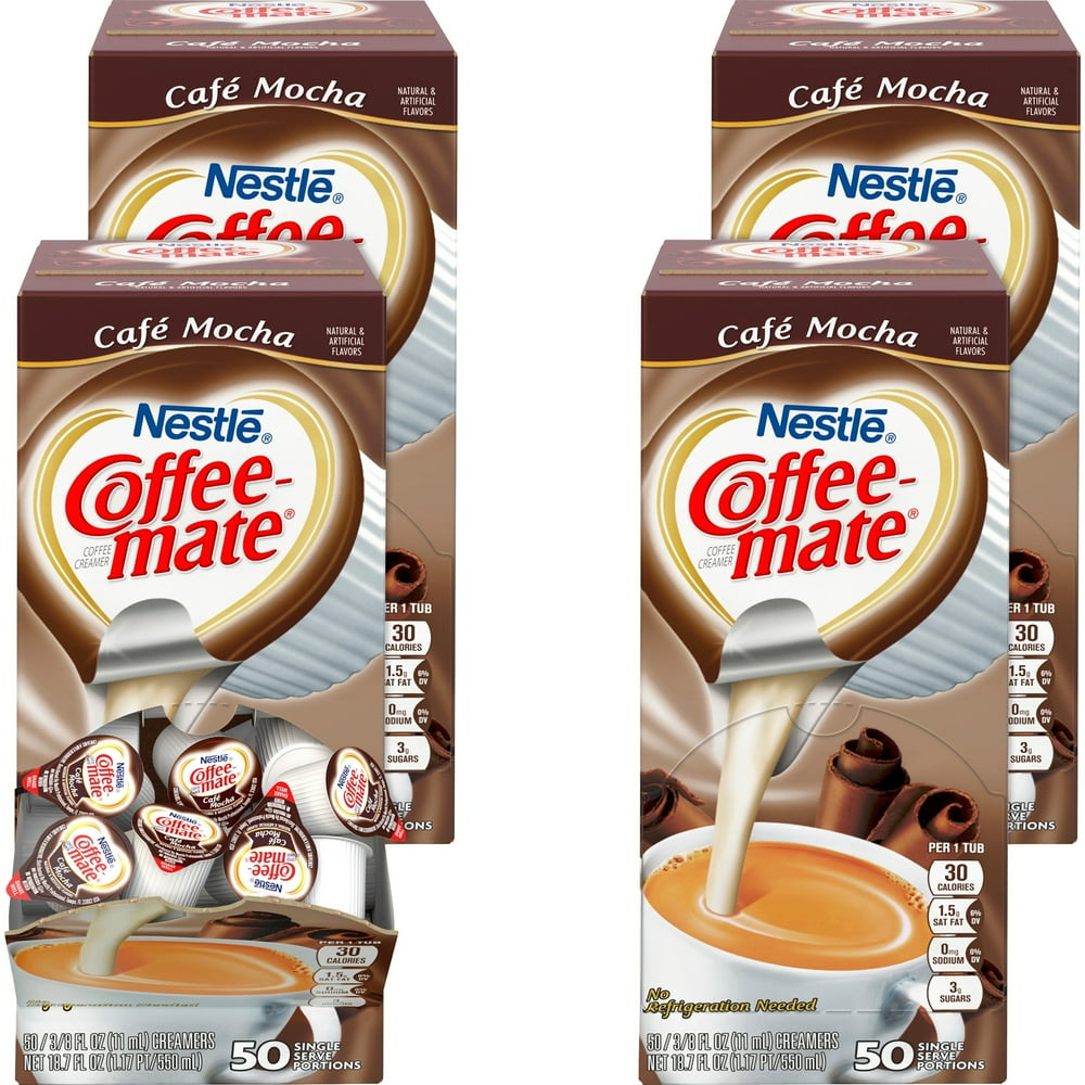 CoffeeMate, NES35115CT, Cafe Mocha Liquid Creamer, 200 / Carton