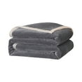 thumbnail image 6 of ZFYXGS Throw Blankets Soft Fuzzy Warm, Fuzzy Throw Blankets Couch Fleece, Throw Blankets Bed Cozy Machine Washable Plush Thick Comfy Checkered Furry Sofa Gray, 6 of 6