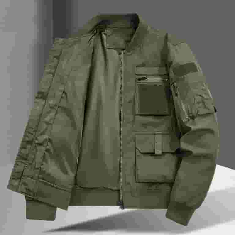 Xysaqa Men's Fashion Fall Winter Military Jacket Multi Xysaqa Men's Fashion Fall Winter Military Jacket Multi