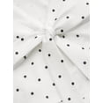 thumbnail image 6 of Women Y2k Polka Dots Boat Neck Tank Top Cute Sleeveless Slim Fitted Side Ruched Tie Back Vest Top White XL, 6 of 9