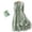 *Green, variant on ClodeEU Women's Round Neck 3/4 Sleeve Midi Dress with Waist Tie,Casual Flowy Dress Green,Women's Plus L