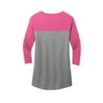 thumbnail image 6 of District Juniors Rally 3/4 Sleeve Tee-M (Dark Fuchsia/ Grey Frost), 6 of 6