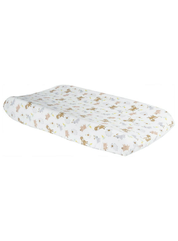 Trend Lab 100% Cotton Soft Diaper Changing Pad Cover, White