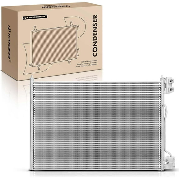 A-Premium Air Conditioning A/C Condenser Compatible with Ford Crown Victoria 2006-2011 & Lincoln Town Car 2006-2011 & Mercury Grand Marquis 2006-2011 4.6L