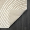 thumbnail image 4 of Abani Nuevo Collection Area Rug Mid Century Modern Bedroom Living Room Decor Floor Rug 5 x 8 Beige Cream, 4 of 11