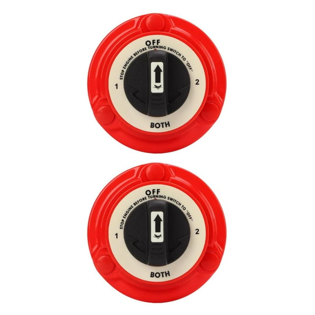 Transemion Plastic Battery Isolation Switch Battery Selector Switch Battery Disconnect Switches Battery 2Set