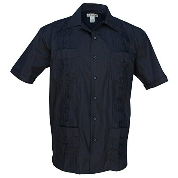 Firefox - Foxfire Sportswear Men's Black Guayabera Shirt Size 8X-Big ...