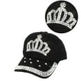 thumbnail image 3 of Gorra deportiva Qarigey con diamantes de imitación color rosa, 3 of 6