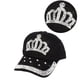 thumbnail image 3 of Gorra deportiva simple y elegante Qarigey sombrero de diamantes de imitación rojo, 3 of 6
