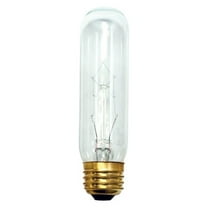 12PK Bulbrite 704125 25T10C 25-Watt Incandescent T10 Tube, Medium Base, Clear