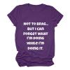 tklpehg Womens T Shirts Short Sleeve Loose Comfy Tunic Lightweight Crewneck Tops Trendy Leisure Summer Funny Letter Print Graphic Tee Shirt Purple L