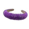 thumbnail image 2 of Sonducket Diademas con cuentas de cristal con purpurina, tocado de punto Flexible para el cabello, tocado para mujer, fiesta, colorido brillante Accesorio para el cabello TYPE1 Sonducket AP010971-17B, 2 of 5
