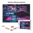 thumbnail image 6 of Disketp Neon Night Cityscape Custom Puzzle Personalized Puzzles 1000 Pieces, Customized Picture Puzzle for Adult and Teens((29.5×19.7in, Vertical), 6 of 9