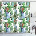thumbnail image 1 of Ambesonne Cactus Shower Curtain, Various Types Art, 69"Wx84"L, Multicolor, 1 of 3