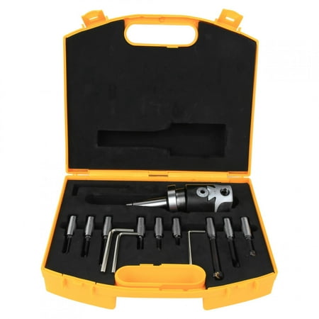 

Haofy 14PCS Boring Cutter Set C20-F1-12-9PCS Carbon Steel CNC Milling Tool Kits With Storage Box with 9pcs 12mm Boring Cutter