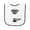 White and Navy, variant on Inktastic Baa. Cute Sheep Design Baby Terry Cloth Bib