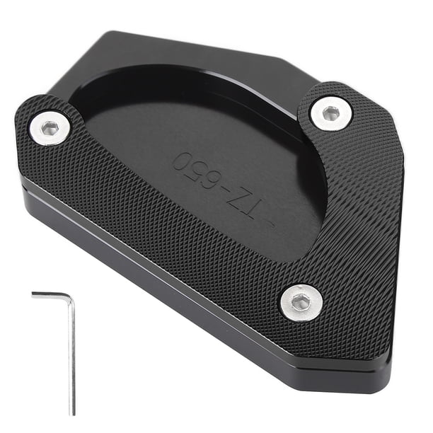 Soporte de extensión para motocicleta, placa de soporte de aleación de aluminio de repuesto para Suzuki V STROM 650XT DL650 2004-2020, color negro Jadeshay A