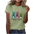 thumbnail image 1 of Camiseta de Cuello Redondo de Impresión de Pascua de Moda de Primavera Y Verano para el Uso Diario, 1 of 5