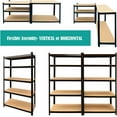 5 Level Shelving Units and Storage, Adjustable Heavy Duty Steel Wire Shelving Unit for Garage