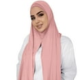 thumbnail image 2 of Lroveb Scarf for Women Muslim Head Scarf Solid Color Long Wrap Scarves Cotton Fashion Scarves, 2 of 4