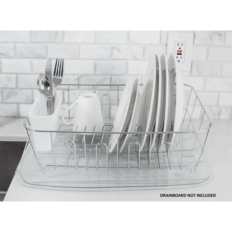 Dish Drainer Curved Large-crome