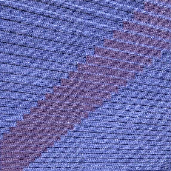 Ahgly Company Indoor Square Patterned Light Slate Blue Area Rugs, 6' Square