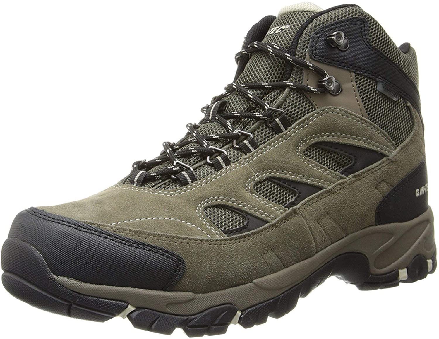HiTec Men's Logan Waterproof Hiking Boot,Smokey Brown/Olive/Snow,9 M US Walmart Canada