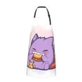 thumbnail image 2 of Gengar Apron with Pockets Apron Aprons for Women Men Watercolor Aprons Chef Cooking Aprons Baking Aprons Gardening Aprons 28 x 33 inch, 2 of 4