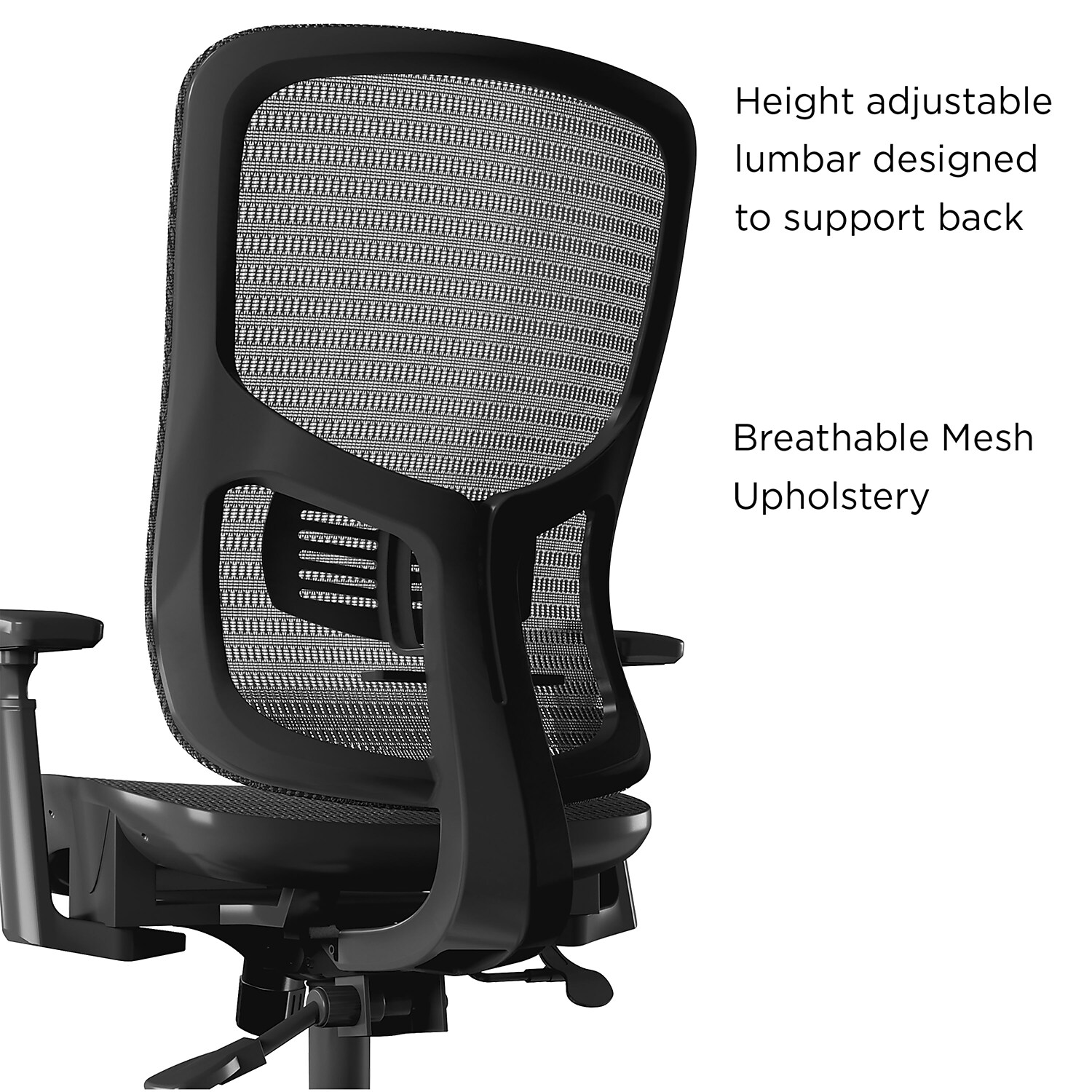 Union & Scale FlexFit Kroy Mesh Task Chair Black 2/Pack UN59523-CCVS - image 2 of 8
