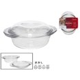 thumbnail image 3 of Durable Glass Baking Tray 2.7L with Handle, Oven, Microwave & Dishwasher Safe, 3 of 5