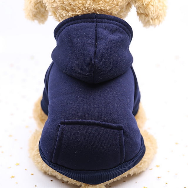 Agiferg Polyester Hoodied Sweatshirts With Pocket Dog Clothes Pet Clothing