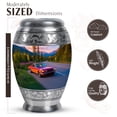 thumbnail image 2 of JAGASY Red Car Urn for Ashes for Women - 3 Inch Mountain Keepsakes for Ashes - Large Lavender Urn for Human Remains 10 Inch - Forest Green Urns for Male & Female - (1 Large & 4 Tiny), 2 of 5