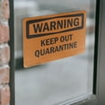 thumbnail image 4 of (2 Pack) Keep Out Quarantine OSHA Warning Sign 18 Inch X 12 Inch Vinyl Label Decal Sticker Weather Resistant, UV Protected for Workplace, Business, and Construction Site, Made in the, 4 of 7
