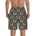 thumbnail image 3 of Naloa Flower Butterfly Men's Beach Shorts, Surfing shorts, Swim trunks, Quick Dry Swim Trunks for Surfing Beach Fun - Large, 3 of 9