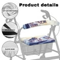 thumbnail image 5 of Jiueut Cute Wolf Rollator Seat Walker Seat and BackRest Cover for Seniors 2 Piece Washable Rollator Seat Cushion Back Bar Cover Set for Men Driving Aid Cover, 5 of 7