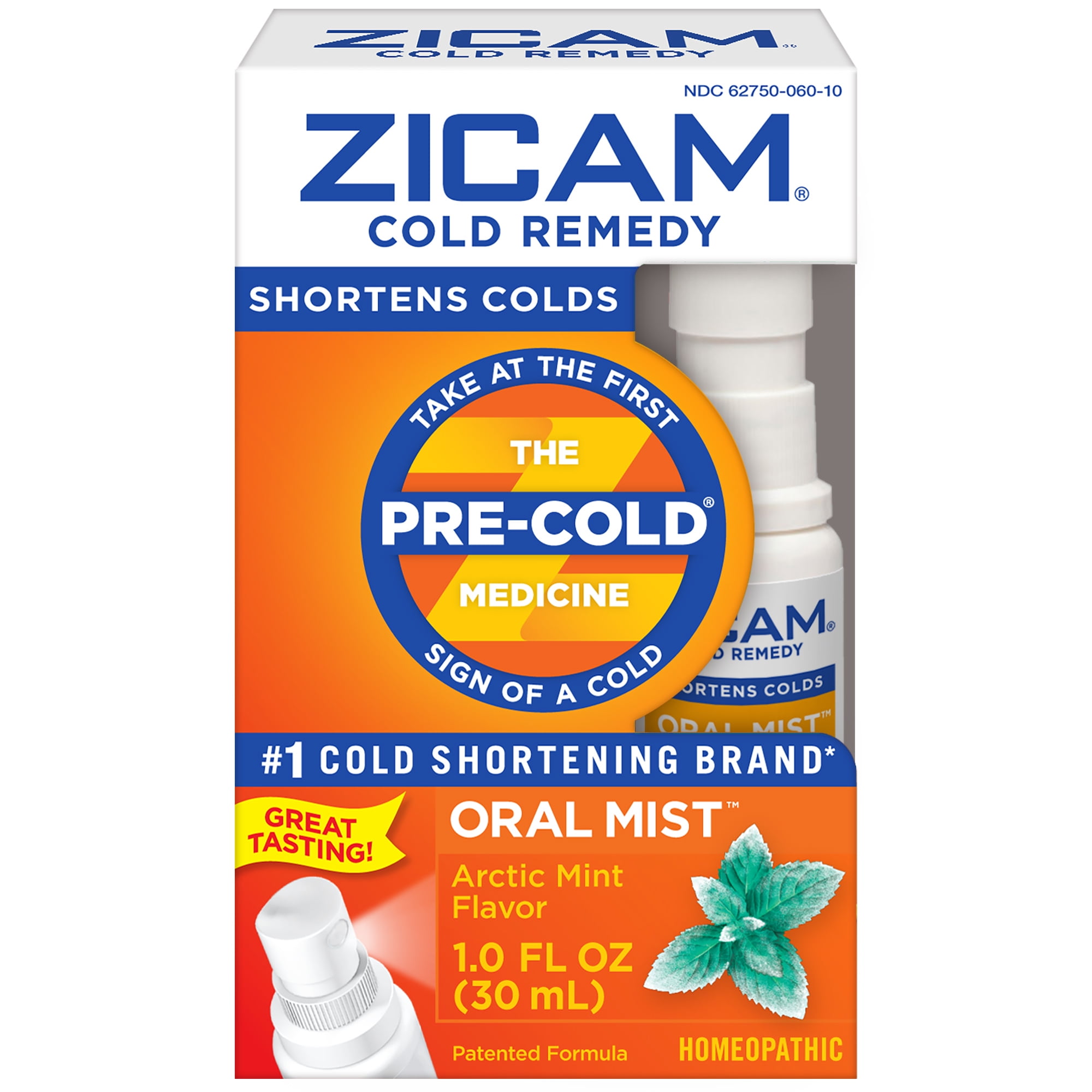 Zicam Oral Mist Arctic Mist Flavor Cold Remedy 1 oz