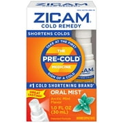 Zicam Oral Mist Arctic Mist Flavor Cold Remedy 1 oz