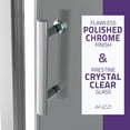 thumbnail image 4 of Halberd Series 59-60"W x 72"H Sliding Framed Shower Door in Polished Chrome with Tsunami Guard Tempered Glass, 4 of 10