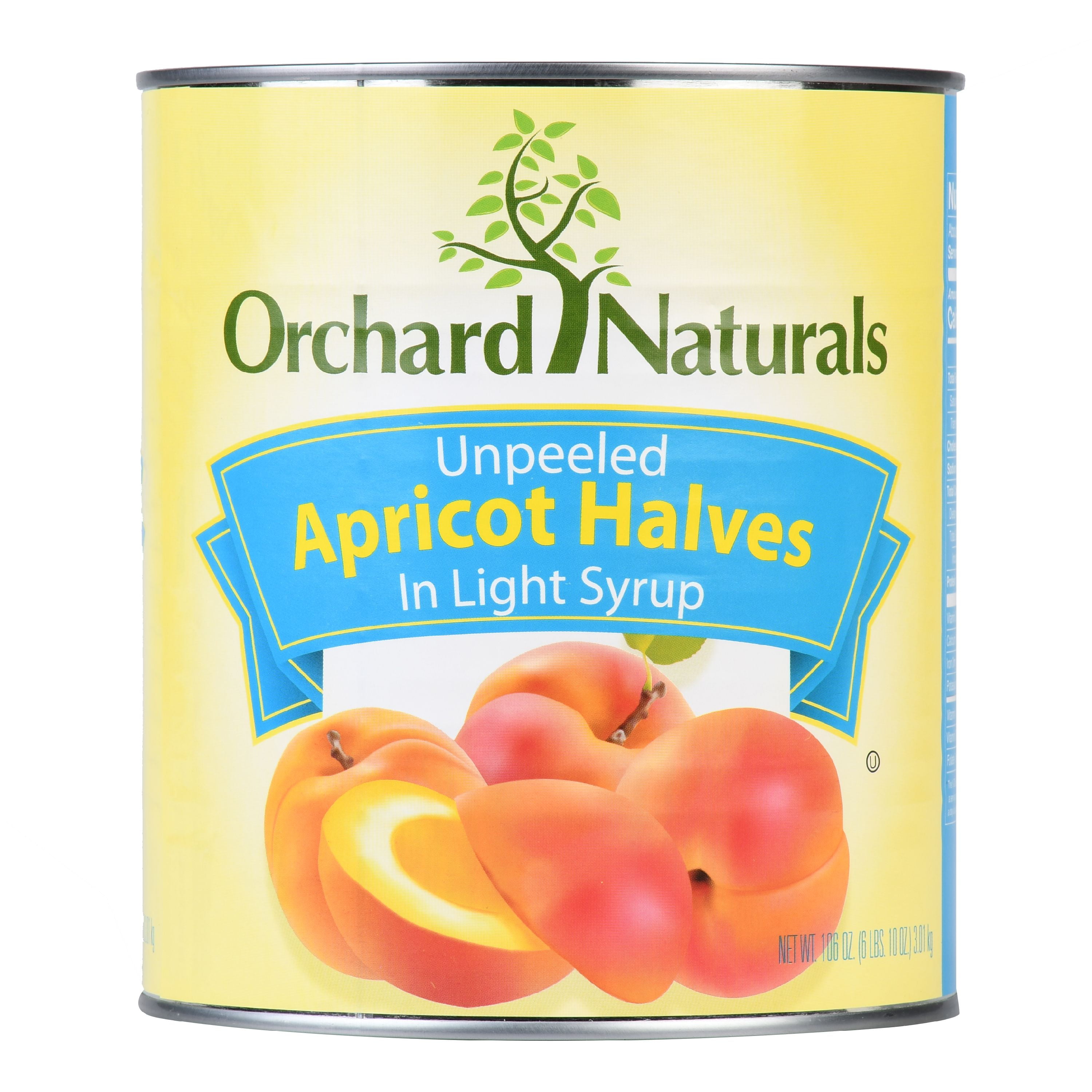 Orchard Naturals Unpeeled Apricot Halves Light Syrup