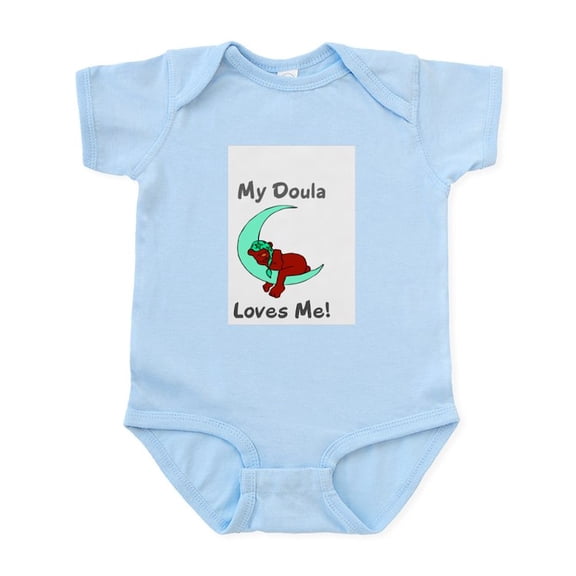 CafePress - My Doula Loves Me! Infant Creeper - Baby Light Bodysuit, Size Newborn - 24 Months