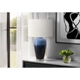 thumbnail image 2 of Lighting - 29"h - Table Lamp - Blue Ceramic - Ivory / Cream Shade - Modern, 2 of 3