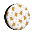 thumbnail image 1 of Fotbe Beer Funda de Llanta de Repuesto con Estampado, Engrosada, Ajuste Universal para Jeep, Remolque, RV, SUV, Camión-17 inch, 1 of 6