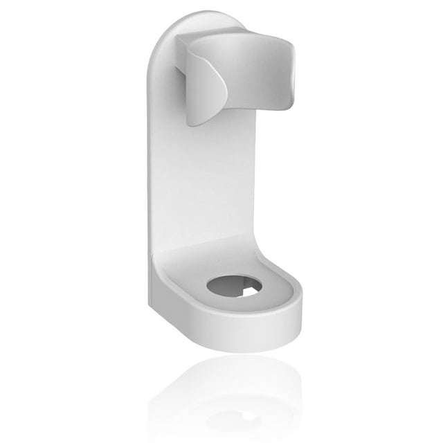 Naiovety Base de soporte para cepillos de eléctricos, soporte de almacenamiento para cepillos sin perforaciones montado en la pared, Almacenamiento y organización del hogar Blanco