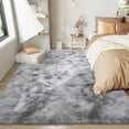 thumbnail image 6 of Area Rug for Living Room,Brochao 5ft x 8ft Ultra Shag Area Rug Fluffy Rug,Soft Fuzzy Non-Slip Carpet Mat for Home Decor,Grey, 6 of 12